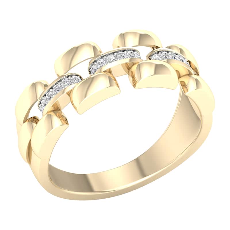 1/6ct TDW Diamond Wedding Band in 10K Gold for Men