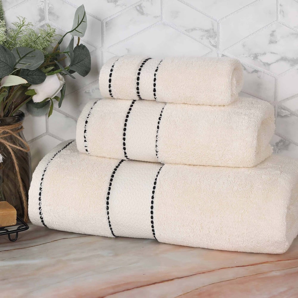 Superior Niles Cotton Ultra-Plush Absorbent 3 Piece Towel Set