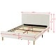 preview thumbnail 11 of 29, Upholstered Platform Bed Frame, Soft Headboard, Wood Support, Grey or White