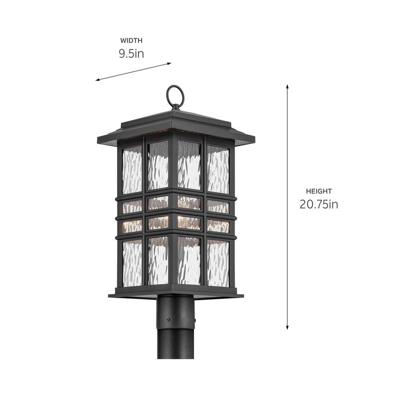 Kichler Beacon Square Single Light 21" Tall Outdoor Single Head Post