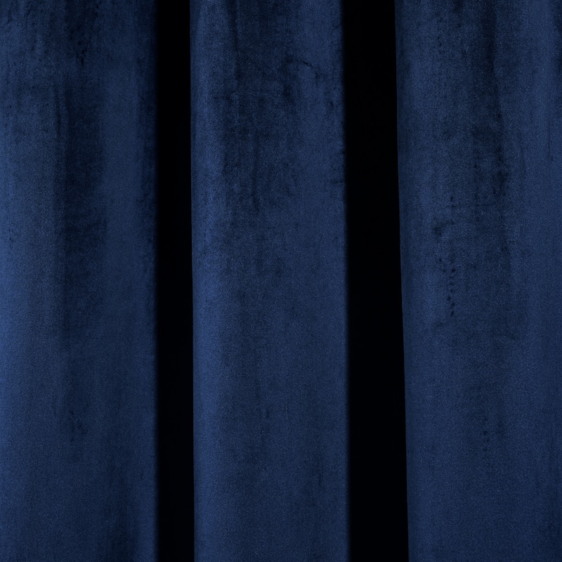 Porch & Den Lapeyrous Velvet Solid Room Darkening Window Curtain Panel Set