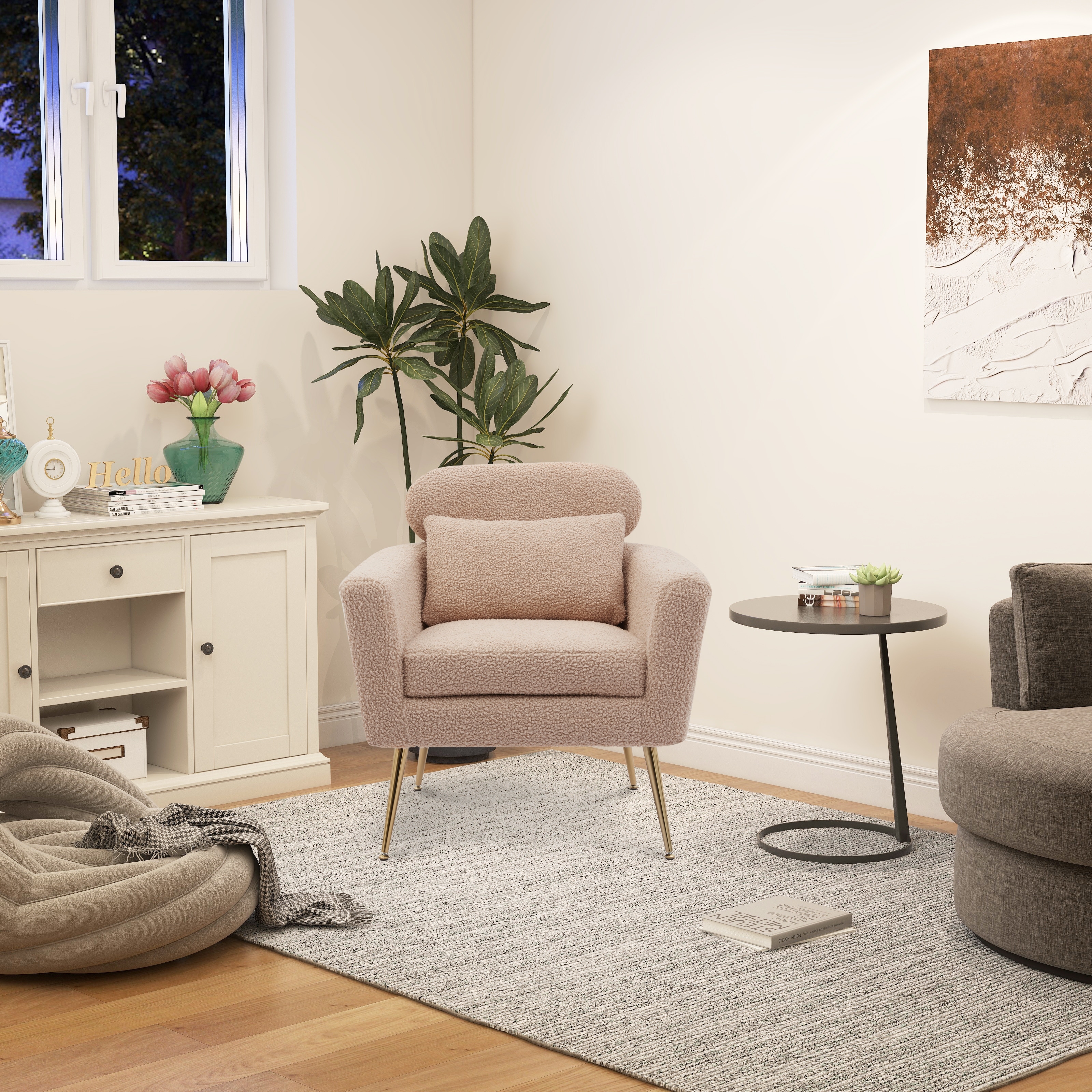 Shepard faux shearling armchair sales