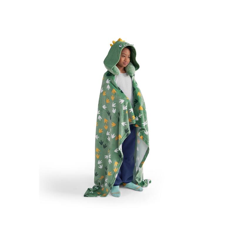 3D Animal Neck Pillow and Throw Set for Kids