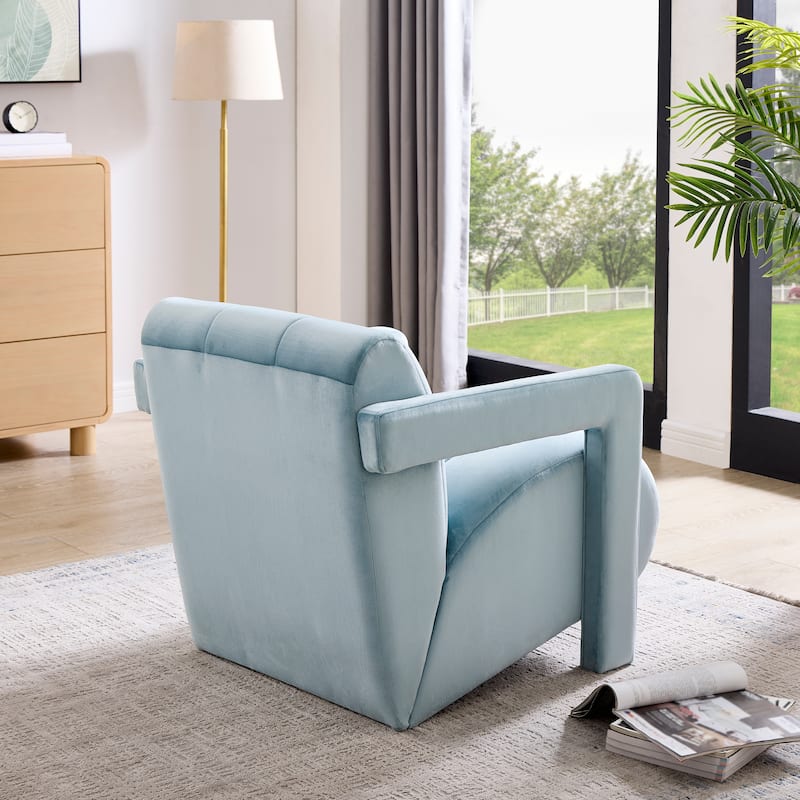Roundhill Furniture Velmor Contemporary Velvet Accent Armchair