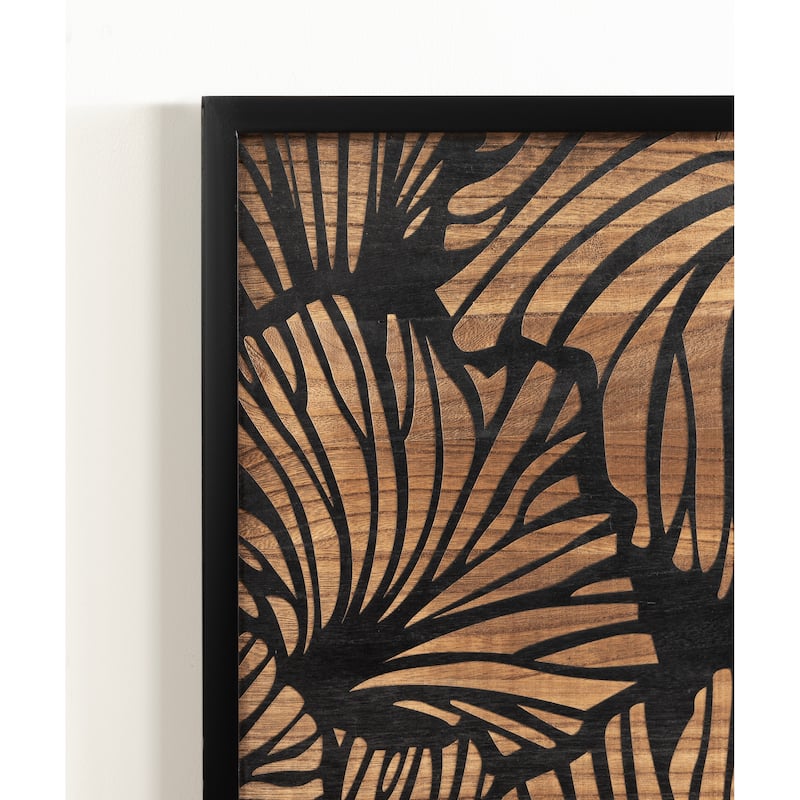 Kate and Laurel Sago Decorative Wood Art Plaque