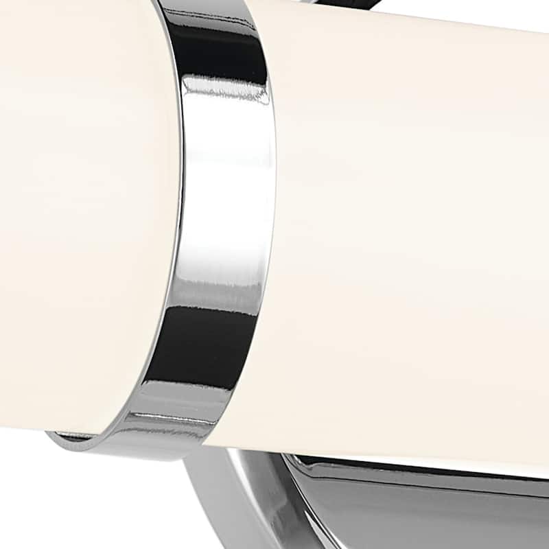 Kichler Lighting Rosh 18" Bath Bar Small LED with White Glass in Chrome