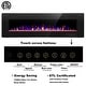 preview thumbnail 9 of 22, 50"-60" Recessed and Wall Mounted Electric Fireplace,750-1500W