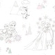 preview thumbnail 1 of 5, White & Pink & Blue Disney Frozen Peel and Stick Wallpaper by RoomMates