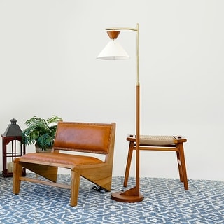 【専用】Modern Floor Lamp ミッドセンチュリー Mid-Century Modern Corner Floor Lamp with Foot Switch - Brown