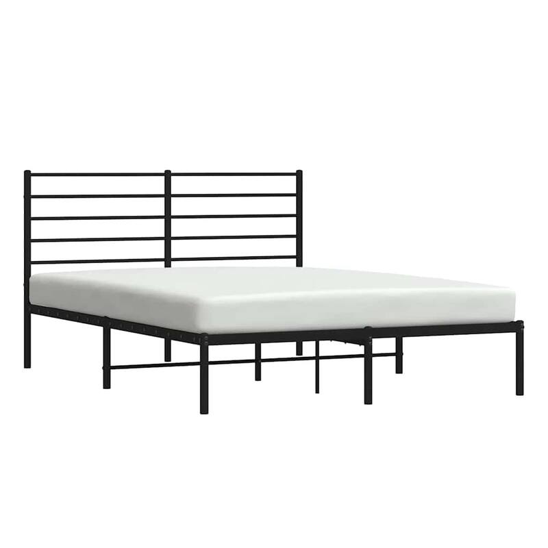 vidaXL Bed Frame Platform Bed Frame with Back Support for Bedroom Furniture
