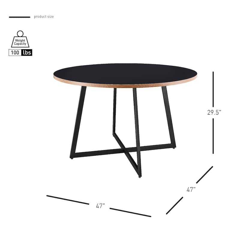 NPD Furniture Courtdale 47 Inch Round Table