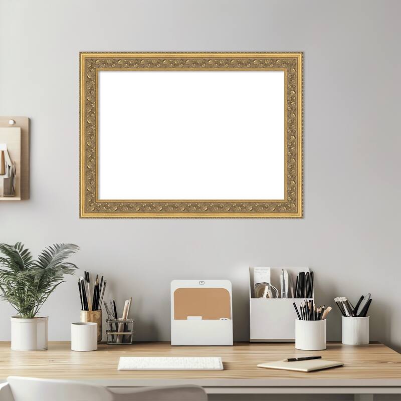 Carter Dark Gold Framed Dry Erase Magnetic Board