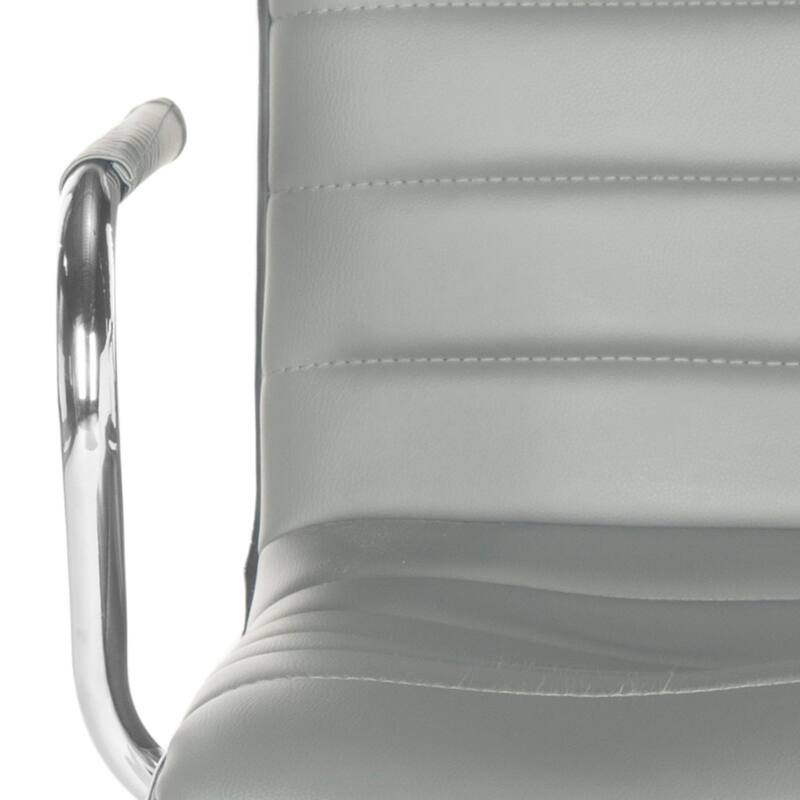SAFAVIEH Kendra White Adjustable Height Office Desk Chair - 22.4" x 19.9" x 35.9" - 22.4" x 19.9" x 35.9" - 22Wx23Dx40H