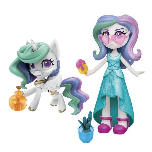 My Little Pony Equestria Girls Princess Celestia Potion Princess 3 Inch Mini Doll And Pony Toy With 20 Accessories On Sale Overstock 31669070 Another awesome doll review this time b reviews my little pony celestia doll and pony set. hasbro