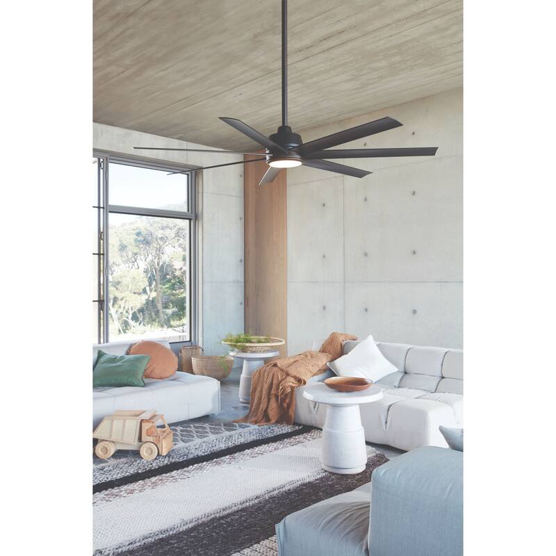 Lucci Air 72-inch Atlanta Indoor/Outdoor DC Ceiling Fan with LED Light and Remote