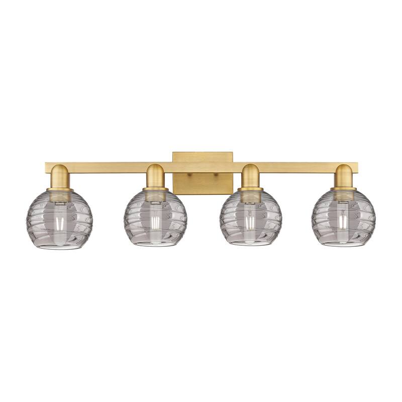 Innovations Lighting Downtown Urban - Athens Deco Swirl - 4 Light 36" Bath Vanity Light