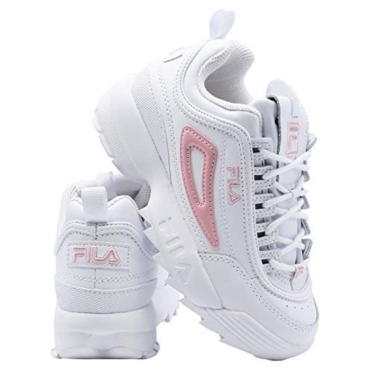 fila pink and white disruptor