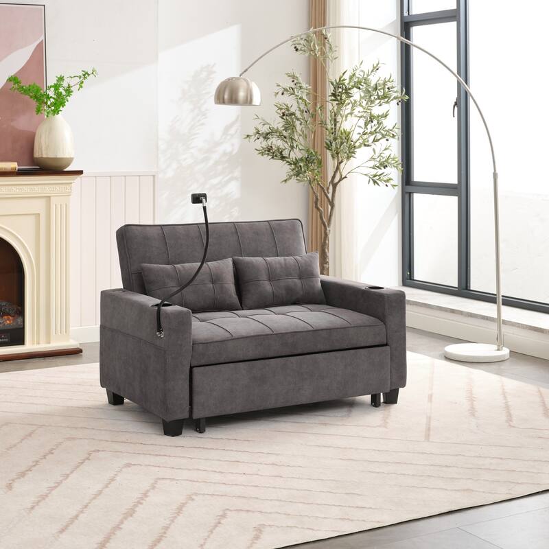 Pull Out Recliner Chair Bed Convertible 3 in 1