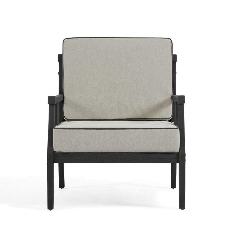 2 Set Outdoor Patio Club Chair with Cushion Patio Arm Lounge Chair