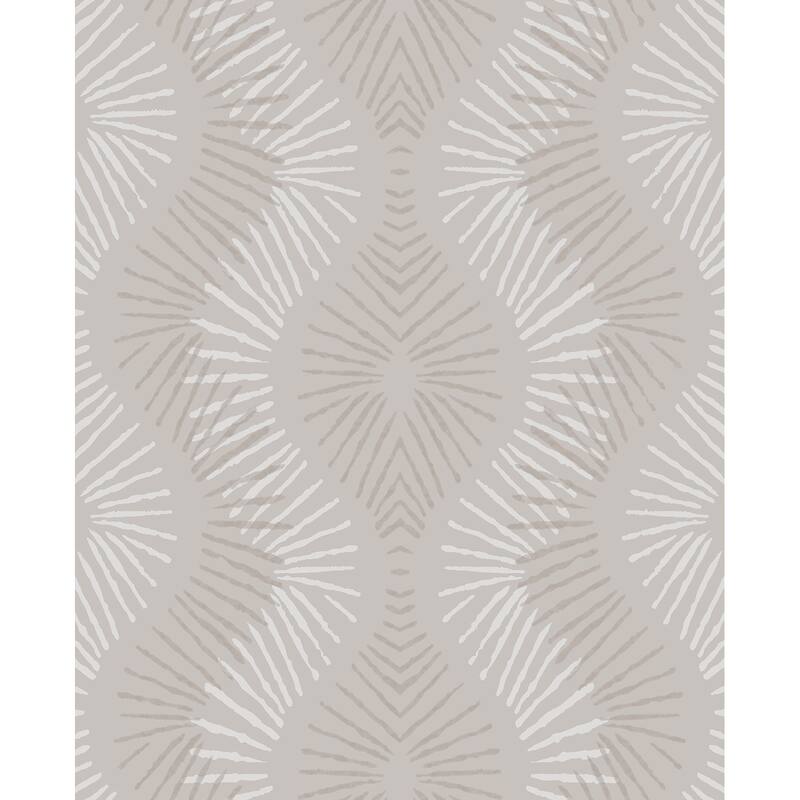 A-Street Prints Feliz Champagne Beaded Ogee Wallpaper