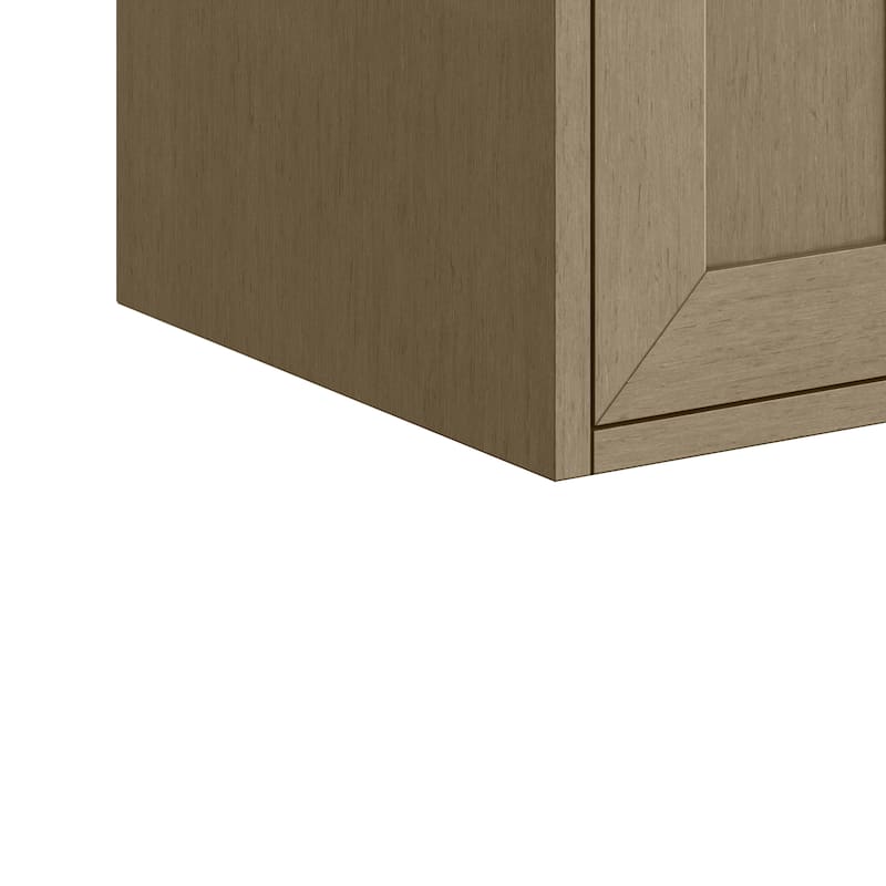 Chianti 20" Single Vanity, Walnut Whisper w/ White Composite Stone Top