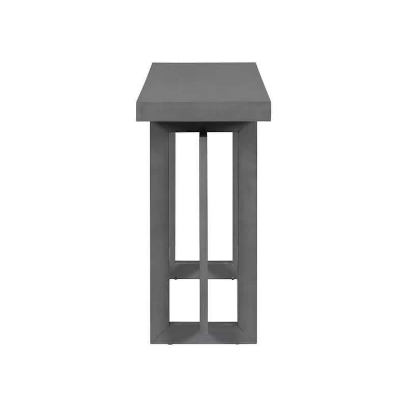 Contemporary Console Table with Wood Top, Extra Long Entryway Table for Entryway, Hallway, Living Room, Foyer, Corridor