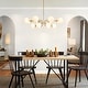 preview thumbnail 27 of 32, 16-Light Mid-Century Modern 2-Tier Large Round Sputnik Glass Globe Chandelier with Milky White Glass Globe Shade
