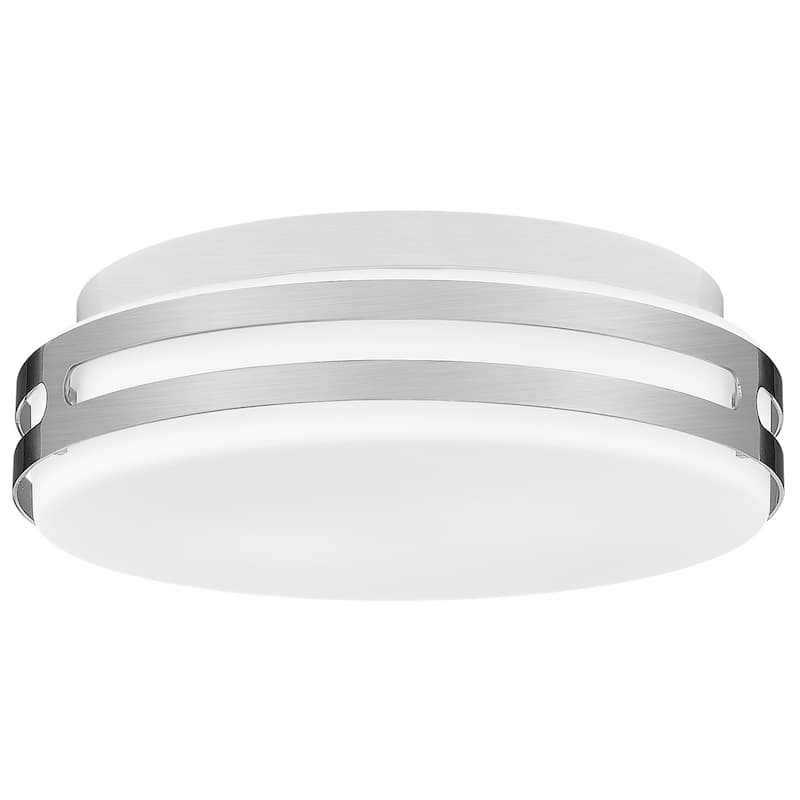 Flush Mount Ceiling Light with Frosted Glass Shade - N/A