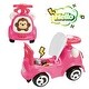 preview thumbnail 2 of 4, Timate: Push & Ride Racer - Pink & Monkey - Foot-To-Floor Car Ride-On, Ages 1-2