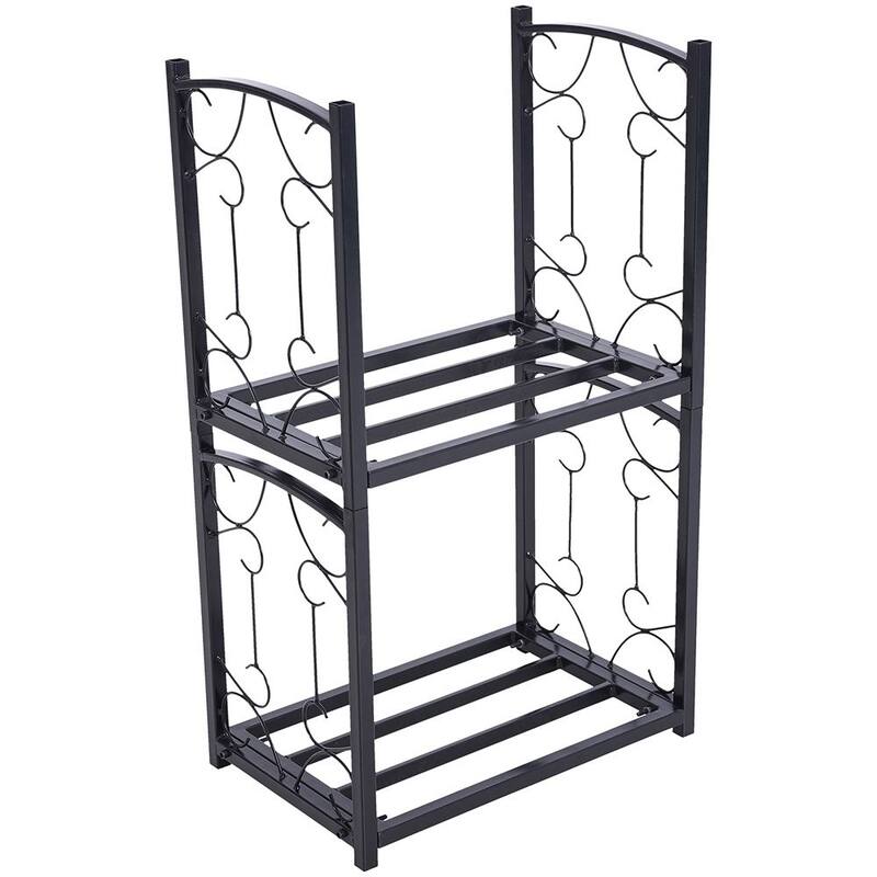PHI VILLA 19" Firewood Log Rack Wood Storage Holder