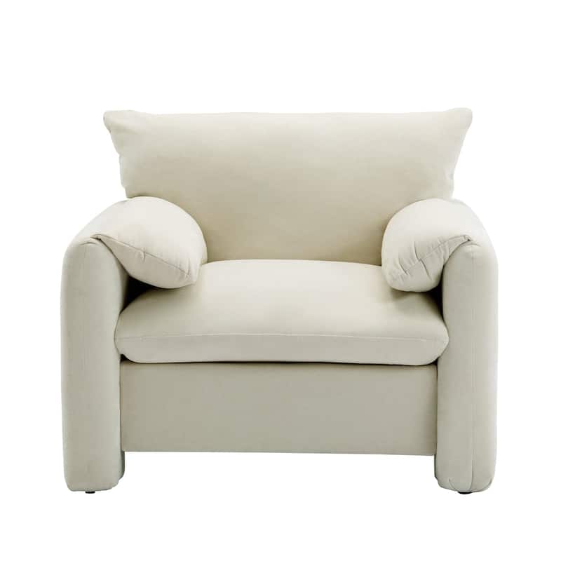 Modern Style Chenille Oversized Armchair Accent Chair Single Sofa Lounge Chair