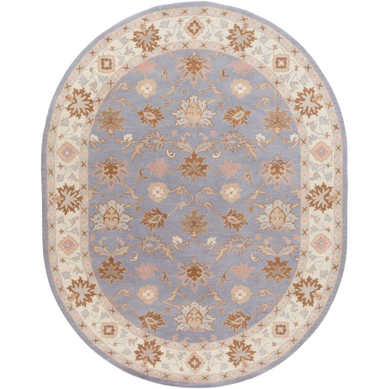 Handmade Nick Bordered Wool Area Rug