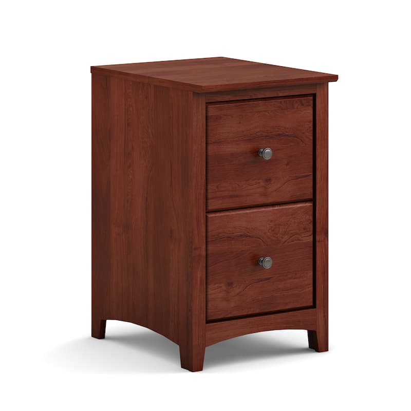 Arch+Haven Solid Wood 2-Drawer Vertical Filing Cabinet