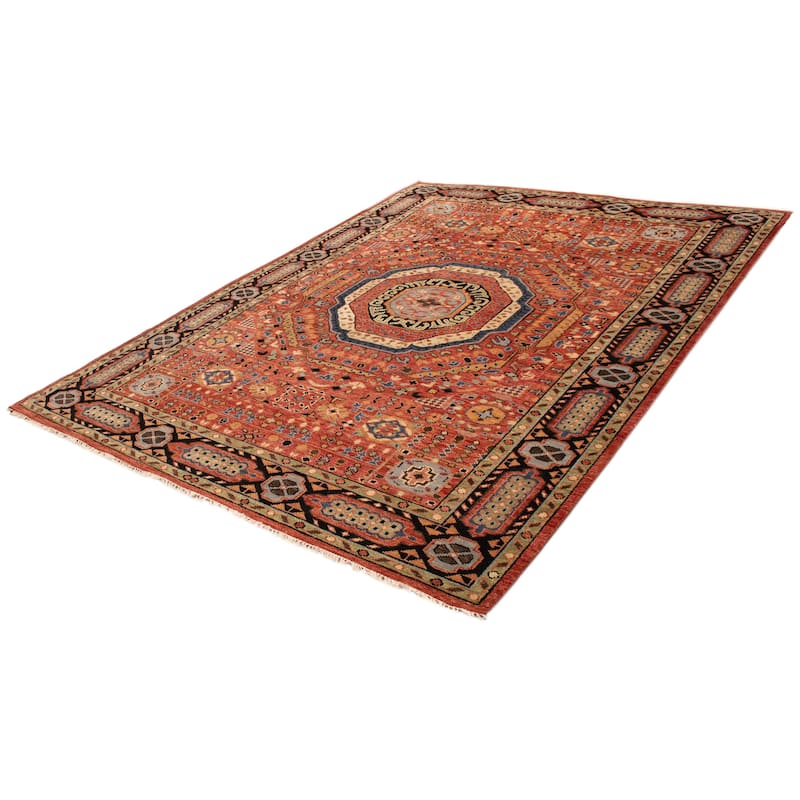 ECARPETGALLERY Hand-knotted Jules Serapi Dark Copper Wool Rug - 10'2 x 13'11