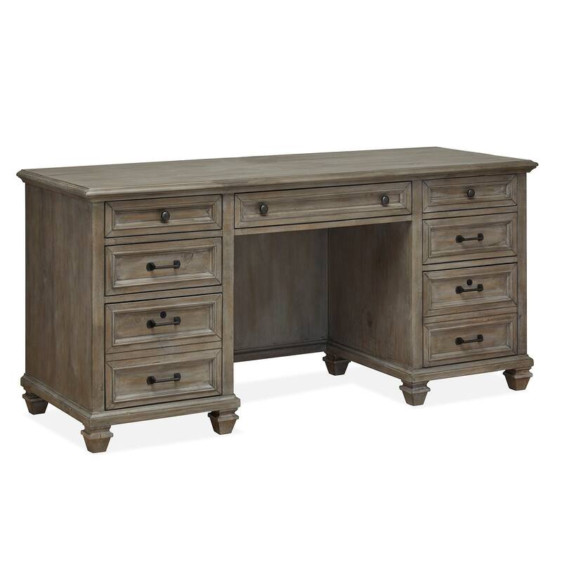 Magnussen Home Lancaster Dovetail Grey Credenza - 66''W x 24''D x 31''H