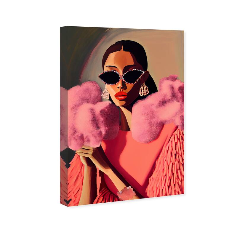 Wynwood Studio Fashion and Glam Glamorama III Pink and Coral Glam Wall Art Canvas Print
