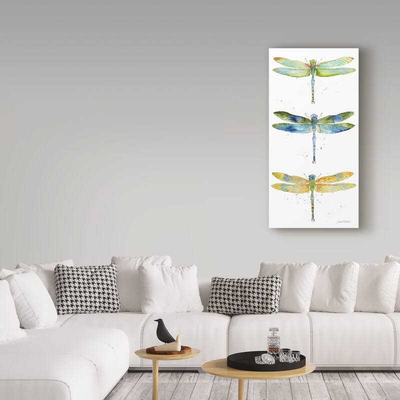 Jean Plout 'Dragonfly Bliss 10' Canvas Art