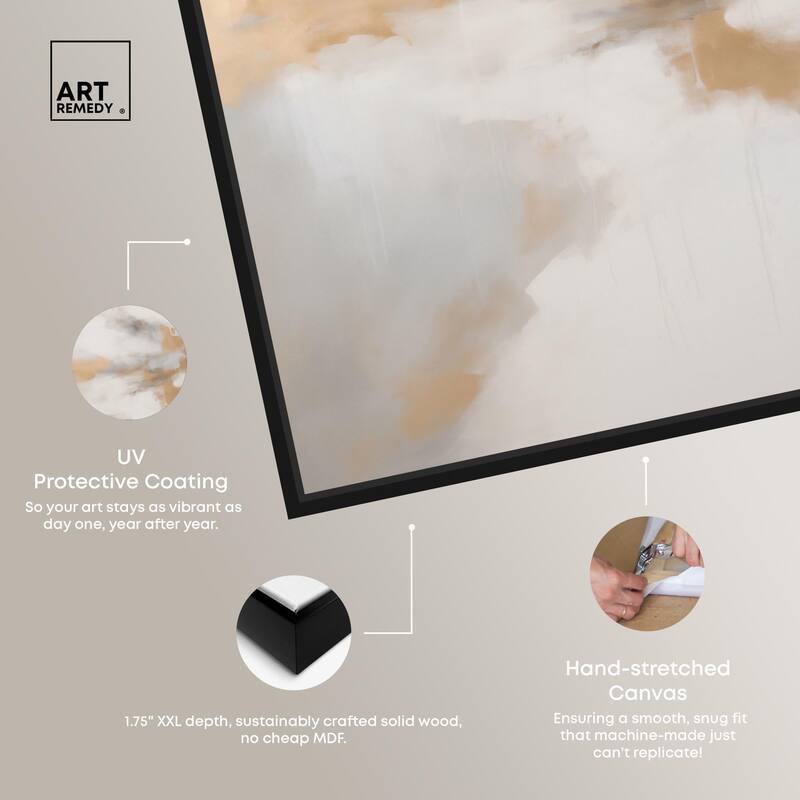 Fleeting Gold I Canvas by Art Remedy