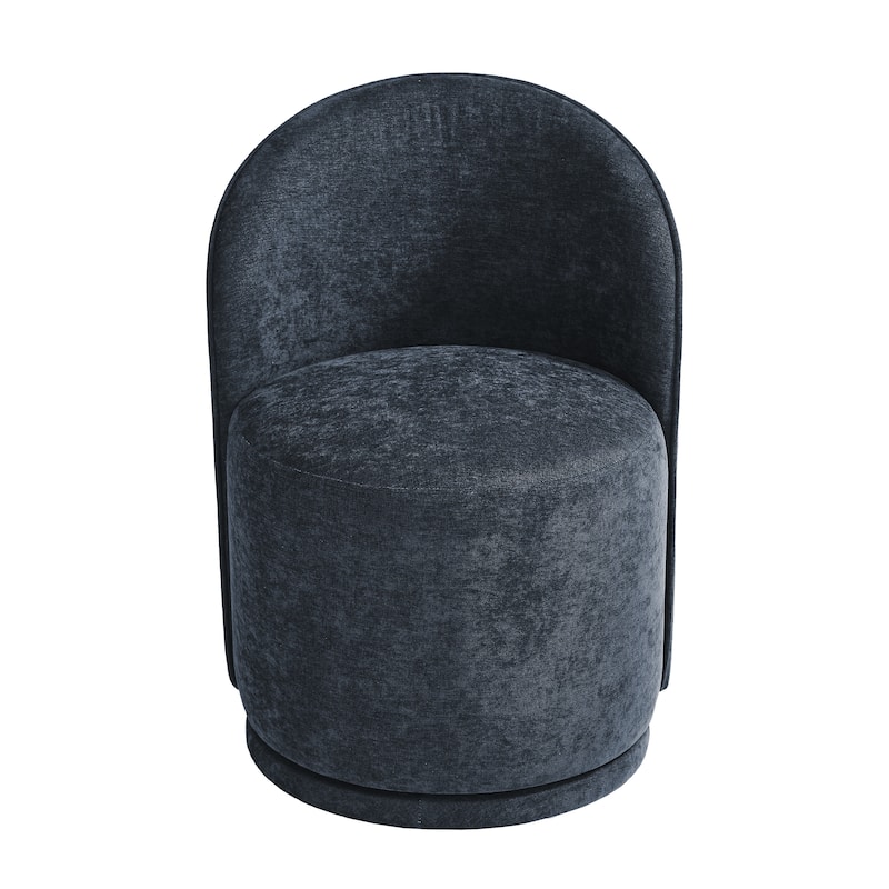 Modern Armless 360-Degree Swivel Dining Chair Barrel Chair