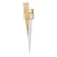 preview thumbnail 13 of 12, Modern Gold 1-Light LED Wall Sconce Contemporary Bathroom Vanity Light - W4.9"xD2.8"xH24.4"