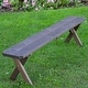 preview thumbnail 3 of 10, Pressure Treated Pine 6' Crossleg Bench