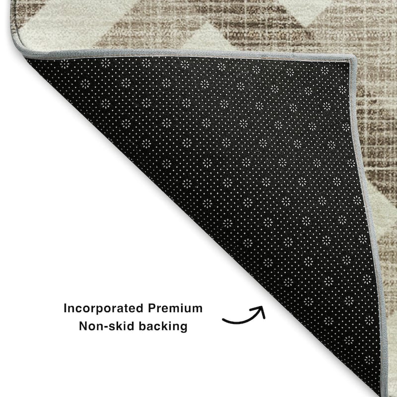 Premium Washable Super Soft Contemporary Geo Mayfield Rug