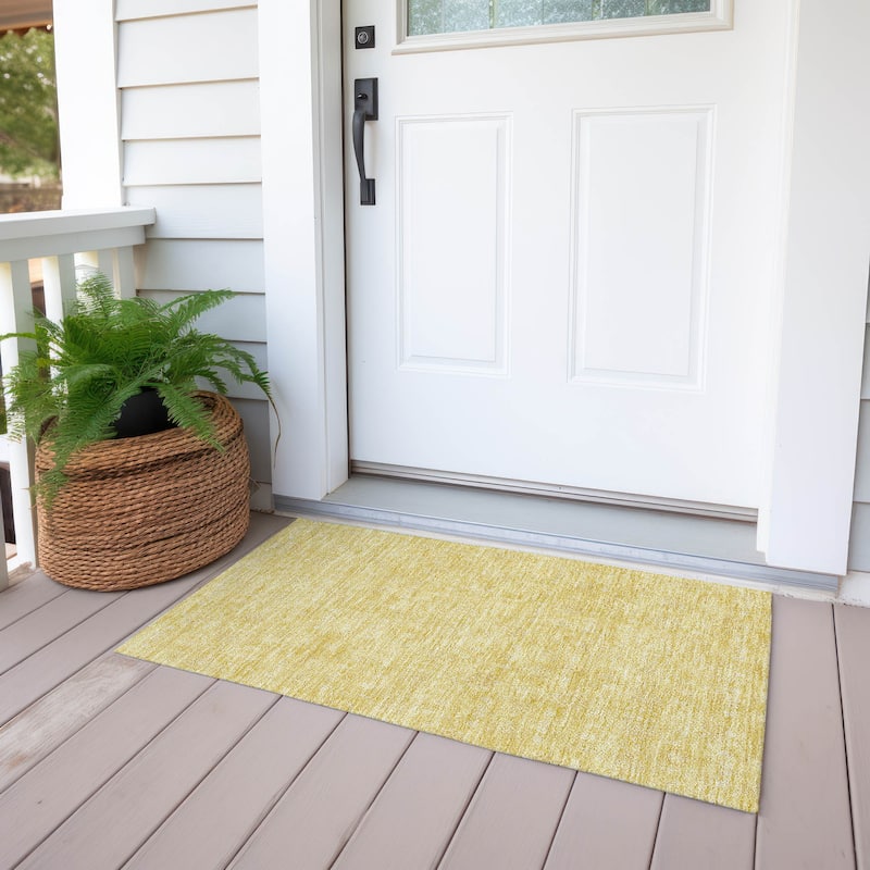 Machine Washable Indoor/ Outdoor Chantille Traditional Floral Rug