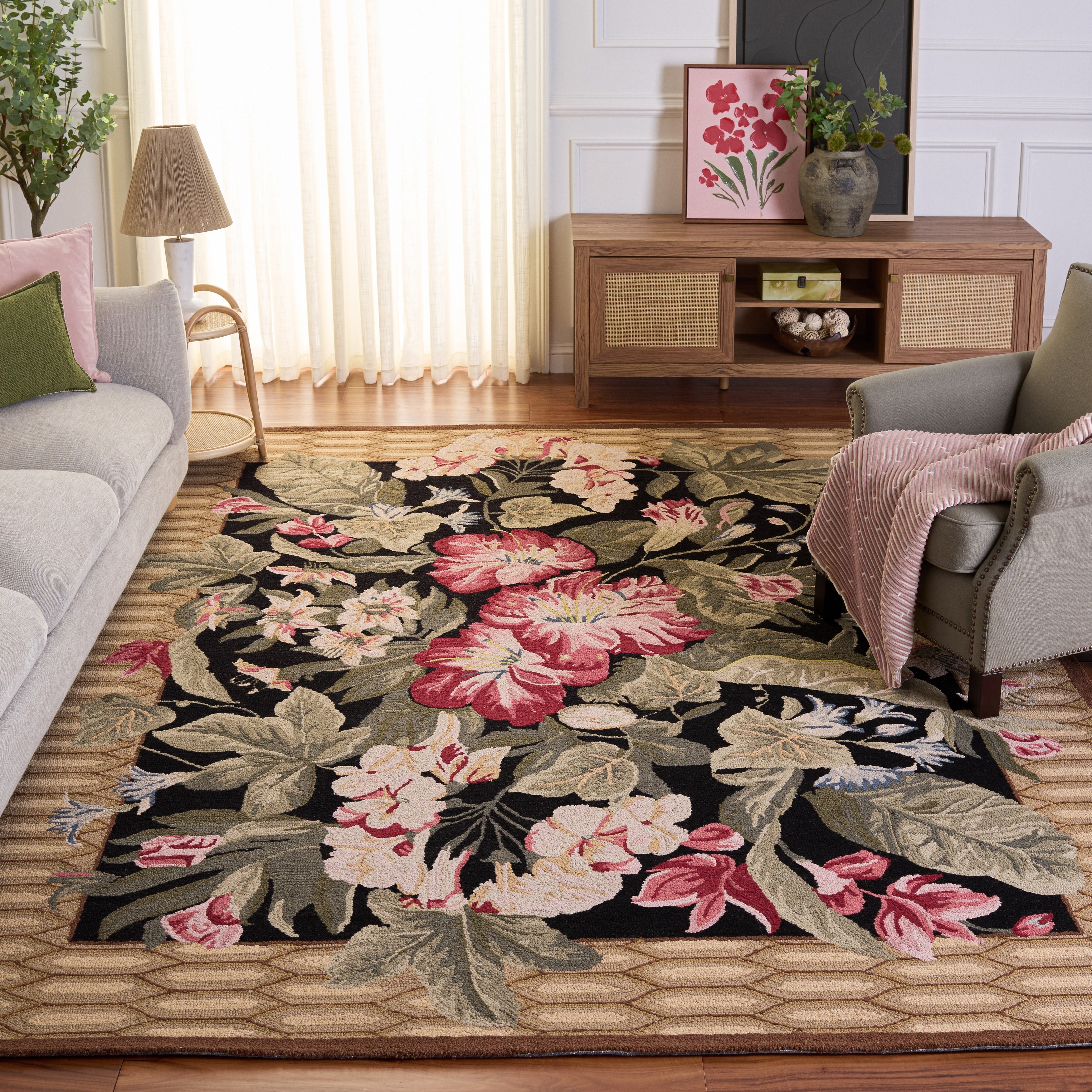 SAFAVIEH Handmade Chelsea Gottliebe French Country Wool Rug