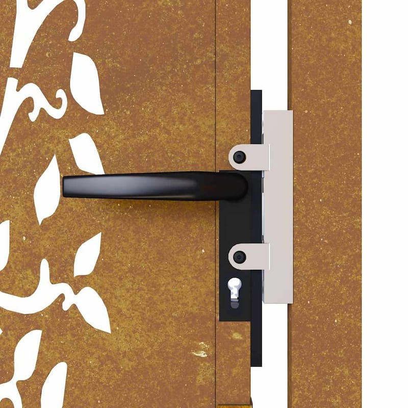 vidaXL Garden Gate Corten Steel Tree Design