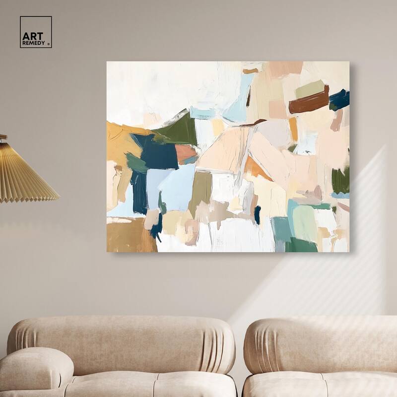 Pastel Mixture Canvas by Art Remedy, Gallery Wrapped