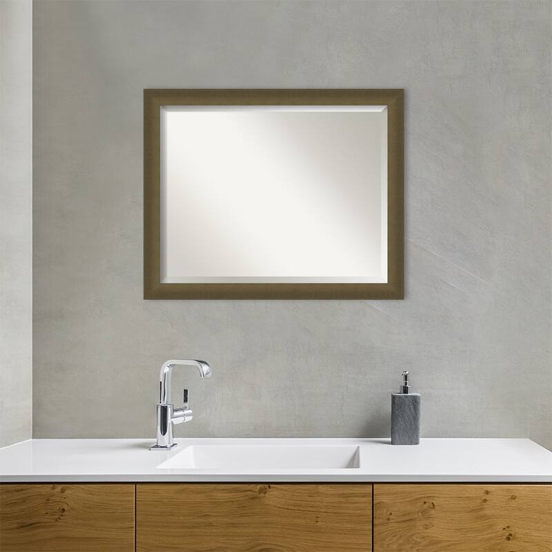 Blaine Narrow Beveled Framed Bathroom Vanity Wall Mirror