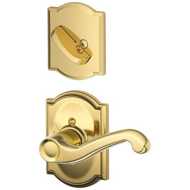 Schlage Flair Left Handed One-Sided Dummy Interior Pack with Camelot
