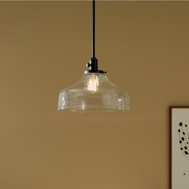 Kichler Lighting Avery 1-Light Pendant Light with Seeded Glass