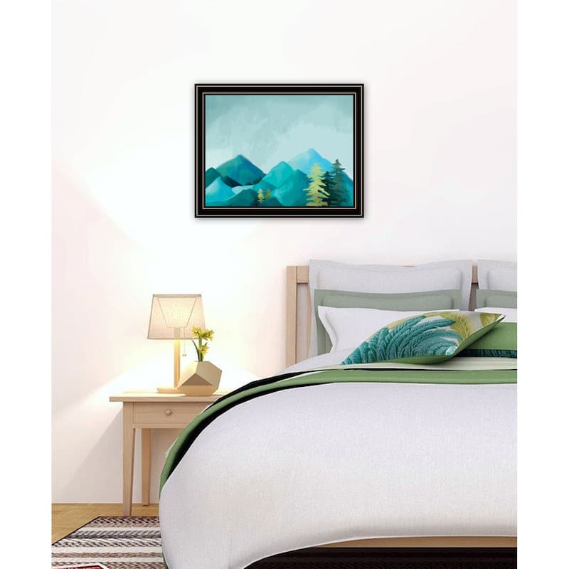 TrendyDecor4U Contemporary "Adventure Awaits I" Framed Print Wall Art